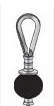 End B Thimble/1-1/2 stopper ball end